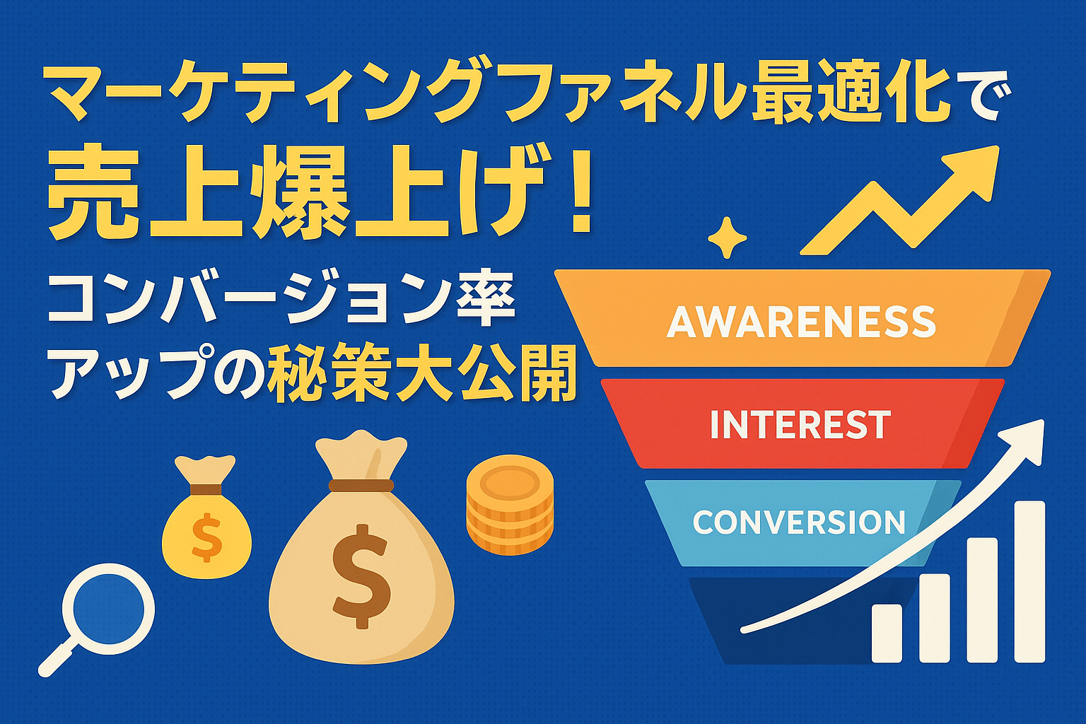 マーケティングファネル最適化で売上爆上げ！コンバージョン率アップの秘策大公開